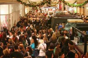 shopping, crowds, Christmas
